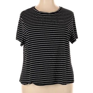 Black and White Striped Old Navy Active Top